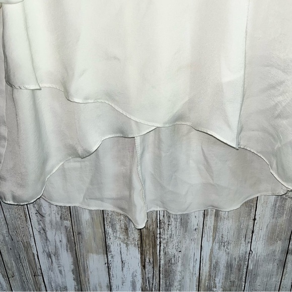 Entro White High Low Blouse - Picture 2 of 4